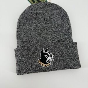 Wofford University Beanie Hat Heather Gray Embroidered Dog Logo NCAA Licensed